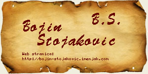 Bojin Stojaković vizit kartica